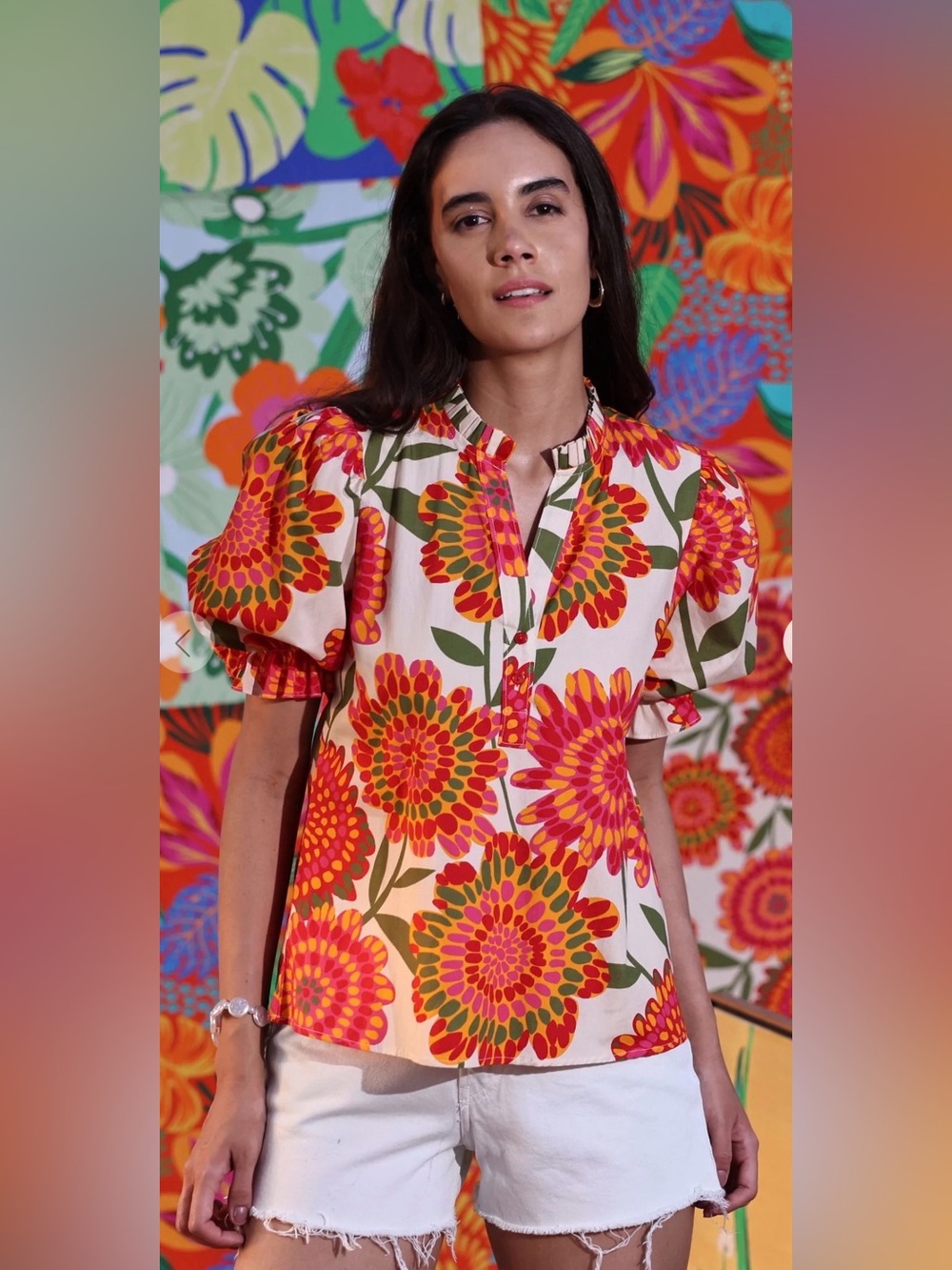 Maude Vivante Majestic Garden Amy Top Size M NWT $110